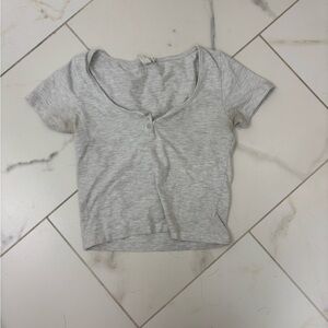 Cotton On Body Gray Crop Top